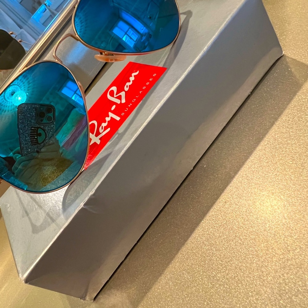 RAY-BAN Aviator Flash in Blue Flash